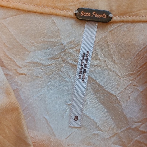 Free People Peach Skirt Flowy Size 8 NWT - Picture 4 of 6